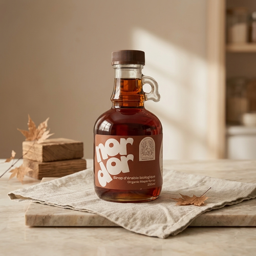 Sirop d'érable ambré biologique du Québec pur à 100%