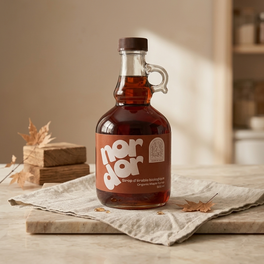 Sirop d'érable ambré biologique du Québec pur à 100%