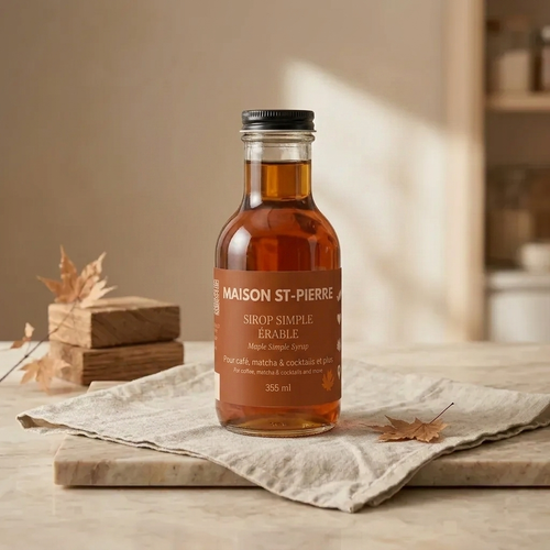 Sirop simple aromatisé à base d'érable 100% naturel