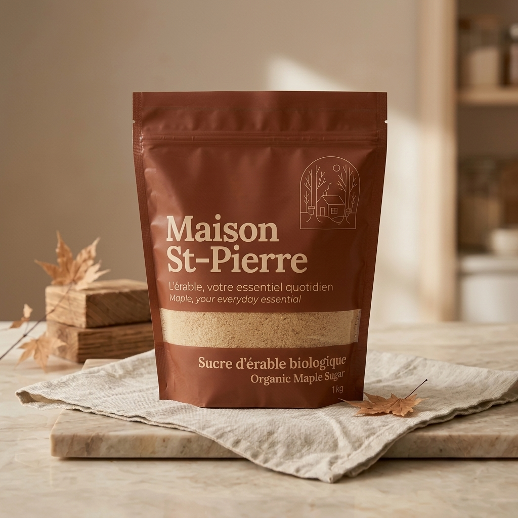 Sucre d'érable biologique du Québec pur à 100%