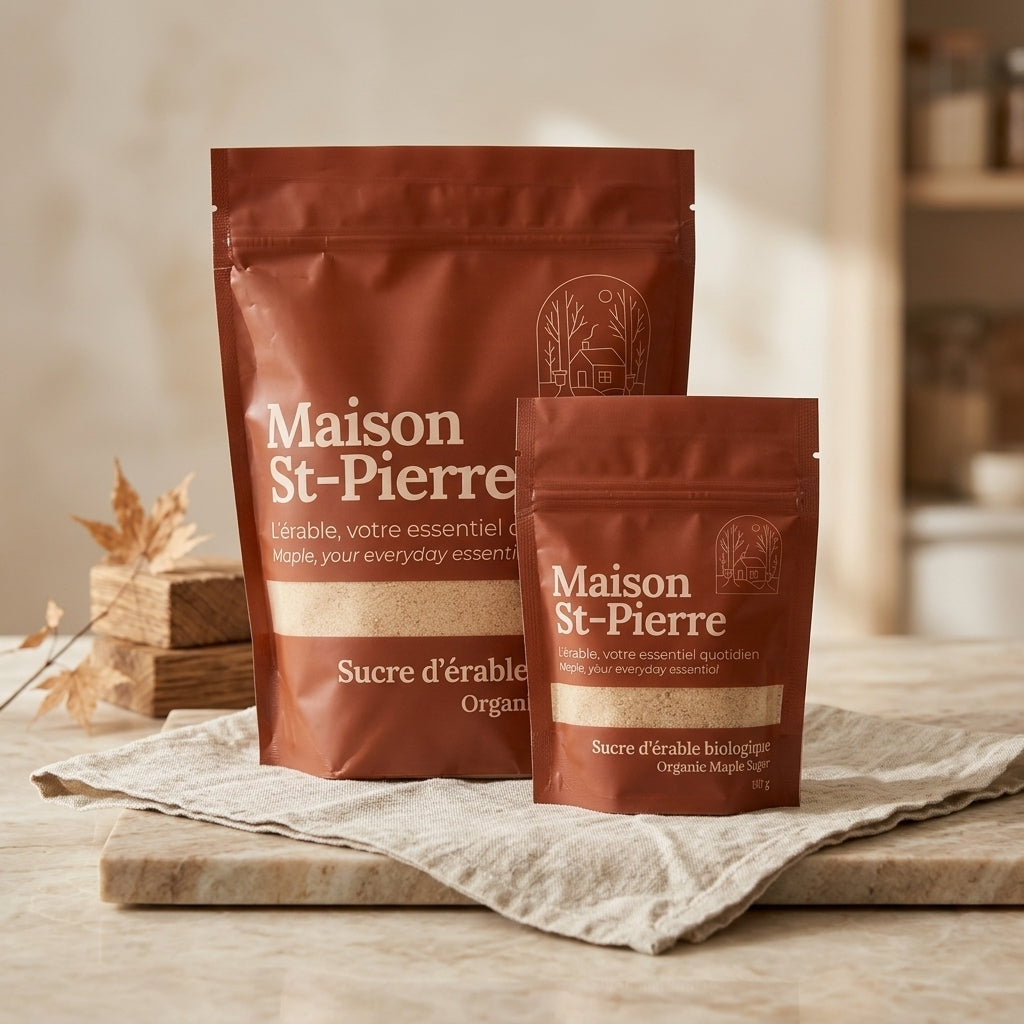 Sucre d'érable biologique du Québec pur à 100%